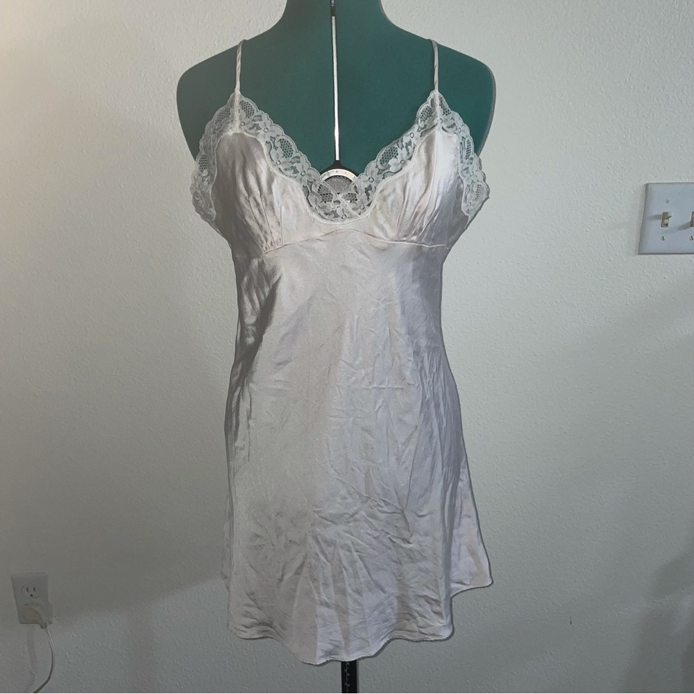 Nordstrom Lingerie Vintage Baby Pink Slip Dress size XL